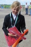 Manon eerste bij de Bixie dressuur